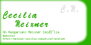 cecilia meixner business card